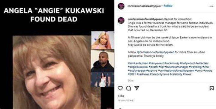 Angela Kukowski Instagram Photos: Kardashian Business Manager “Angie” Dead- Murdered By Boyfriend