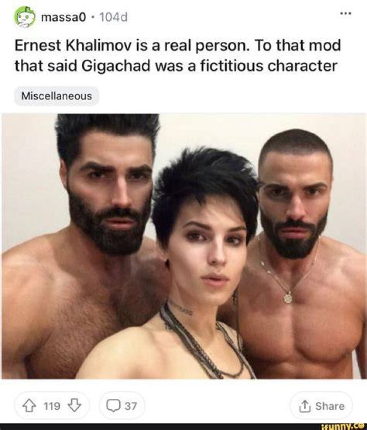 GigaChad: Ernest Khalimov Real Face, Age and Instagram, Everything To Know On