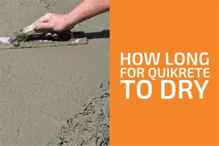 How long for quikrete to dry