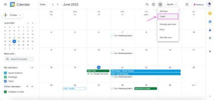 How to cancel google calendar event