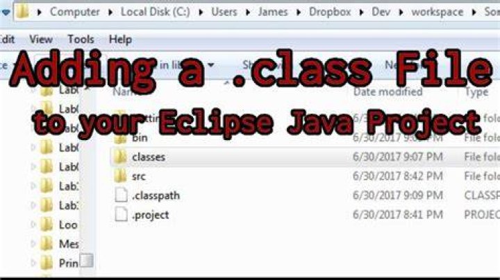 How to open class file