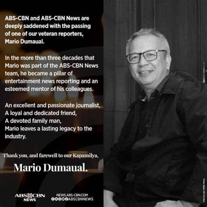 Mario Dumaual Fungal Infection: Died Of Heart Attack